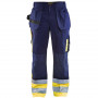Pantalon artisan haute visibilité polyester/coton BLAKLADER 1529