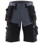 BLAKLADER Short X1500 coton gris/noir - 1502