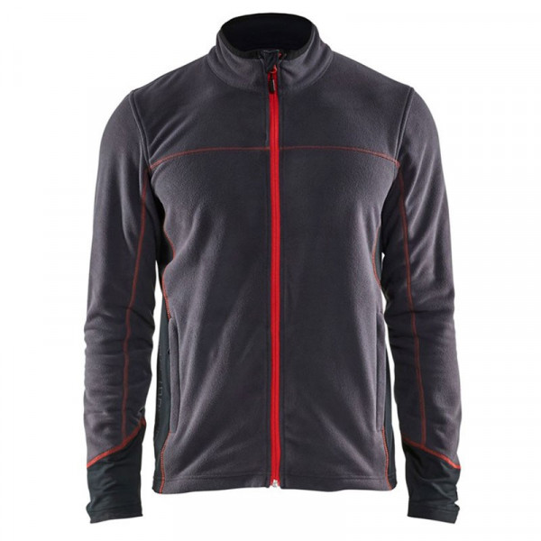 Veste micropolaire gris foncé/rouge BLAKLADER 4995