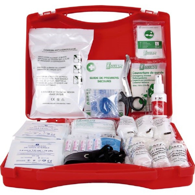 Coffret De Secours Complet Laboratoires SVR Pour 20 Personnes - Valisette Premiers Soins Industrie Et Métier