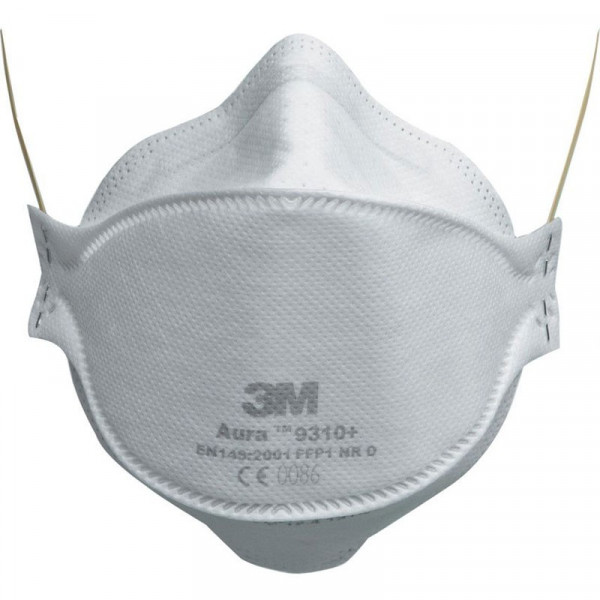 Boîte de 20 masques antipoussière sans valve FFP1 Aura 3M 9310+