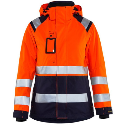 Veste hardshell imperméable haute-visibilité femme - 3389 Jaune fluo/Marine  - Blaklader