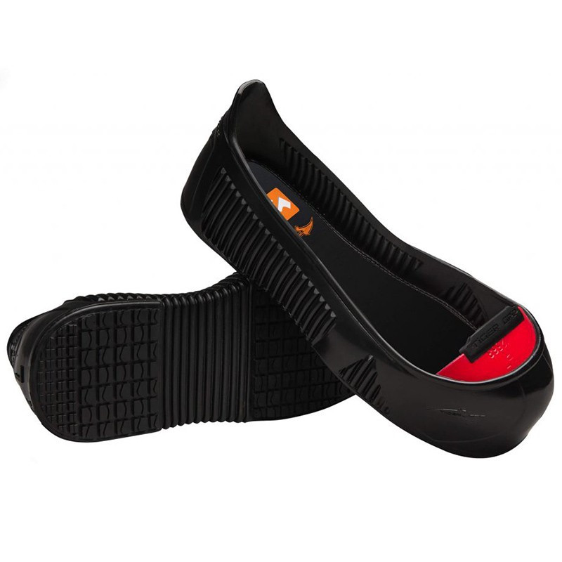 Surchaussures Noires antidérapantes avec embout de protection TOTAL PROTECT  - Tiger Grip