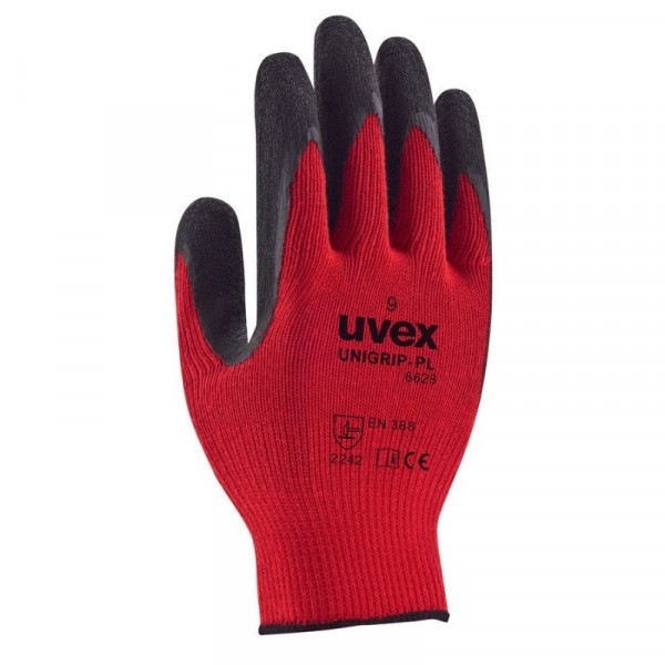 10 paires de gants de protection Unigrip PL 6628 UVEX 60599