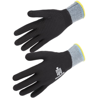 Gants de travail mécanicien fluo hiver, EN 420, EN 388, T.9 à T.11