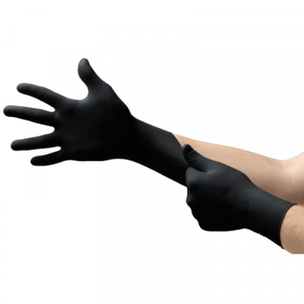 50 paires gants nitrile noir MicroFlex ANSELL 93-852