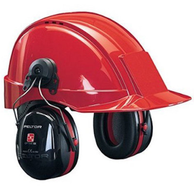 Coquilles anti-bruit noires pour casque peltor optime iii h540p3 3m