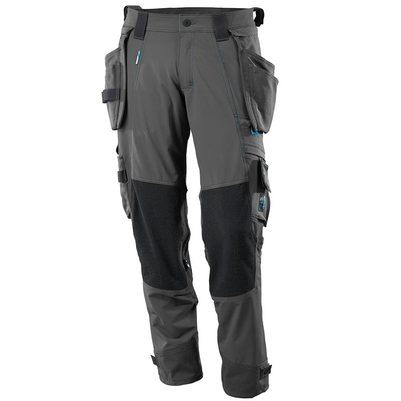 Pantalon Tactique Moto Nlaayong - Imperméable, Stretch, Avec Poches Et Protection Genoux