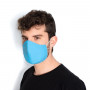 Creyconfe W&W Masque lavable microfibre adulte - Bleu clair