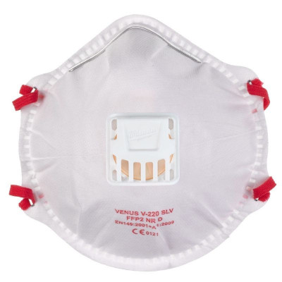 Lot de 10 masques ffp2 avec valve 4932478548 milwaukee