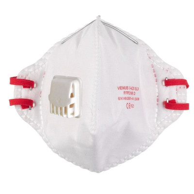 3M Masque anti poussière pliable FFP3 avec soupape - Blanc - Lot de 2