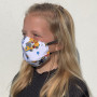 CREYCONFE Masque barrière lavable microfibre 10-12 ans - Bleu jean