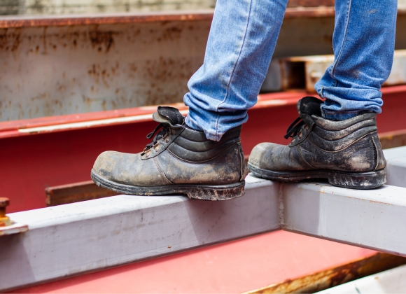 Chaussures de sécurité dans le BTP