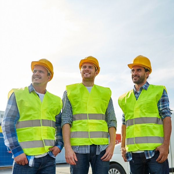 Gilet haute visibilité casque de protection